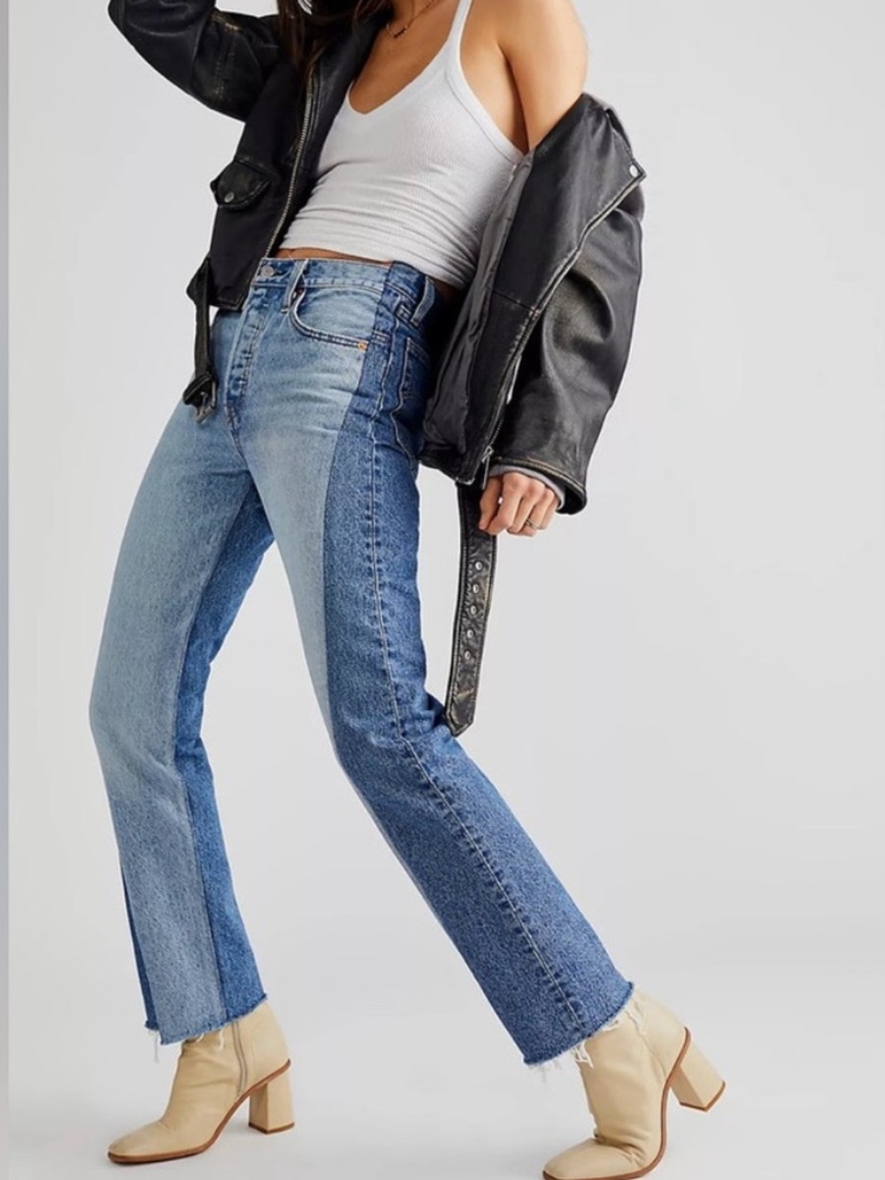 NWT Levi’s X Free People Spliced 501 Jeans